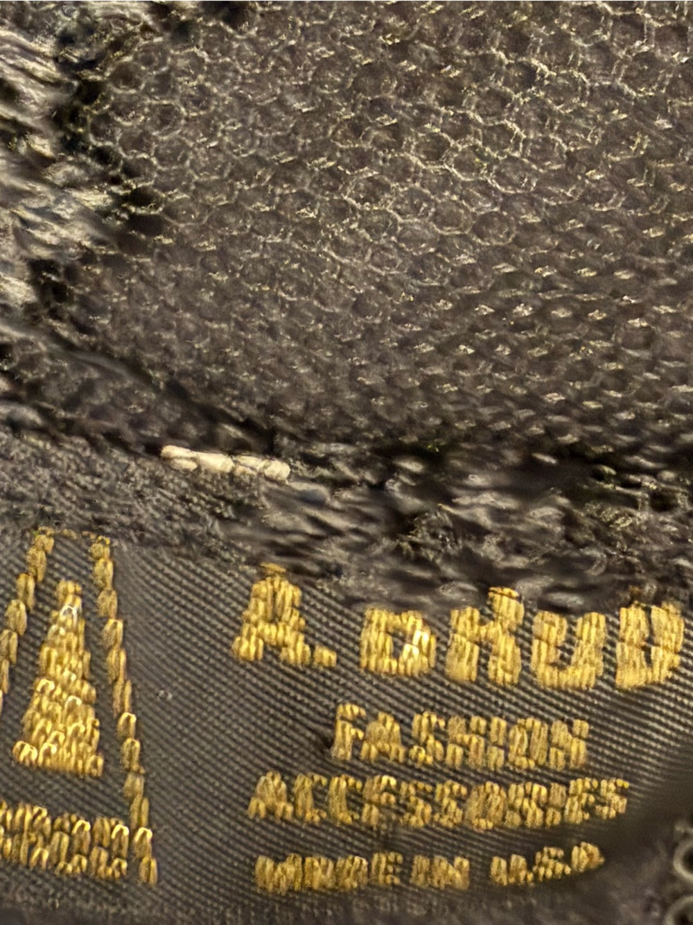 VTG A. Brod Black Sheer Floral Lace Long Scarf Made in USA Goth Coquette - Picture 6 of 7